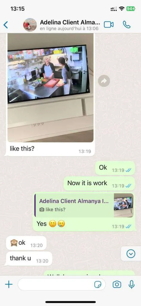 Vontv Customer Support WhatsApp Live Chat Testimonial Screenshot 4
